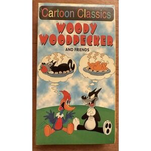 Cartoon Classics Woody Woodpecker And Friends VHS 1990s New Sealed Rare